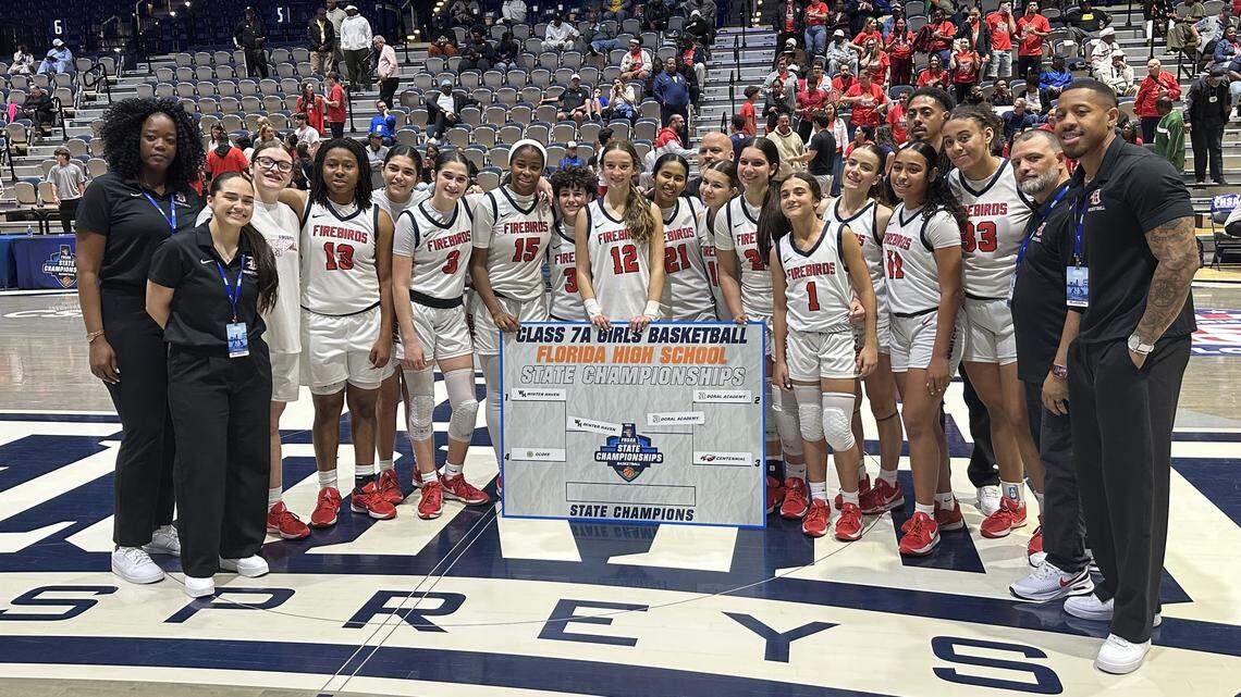 Doral Academy girls secure first win at state, seeking first championship next