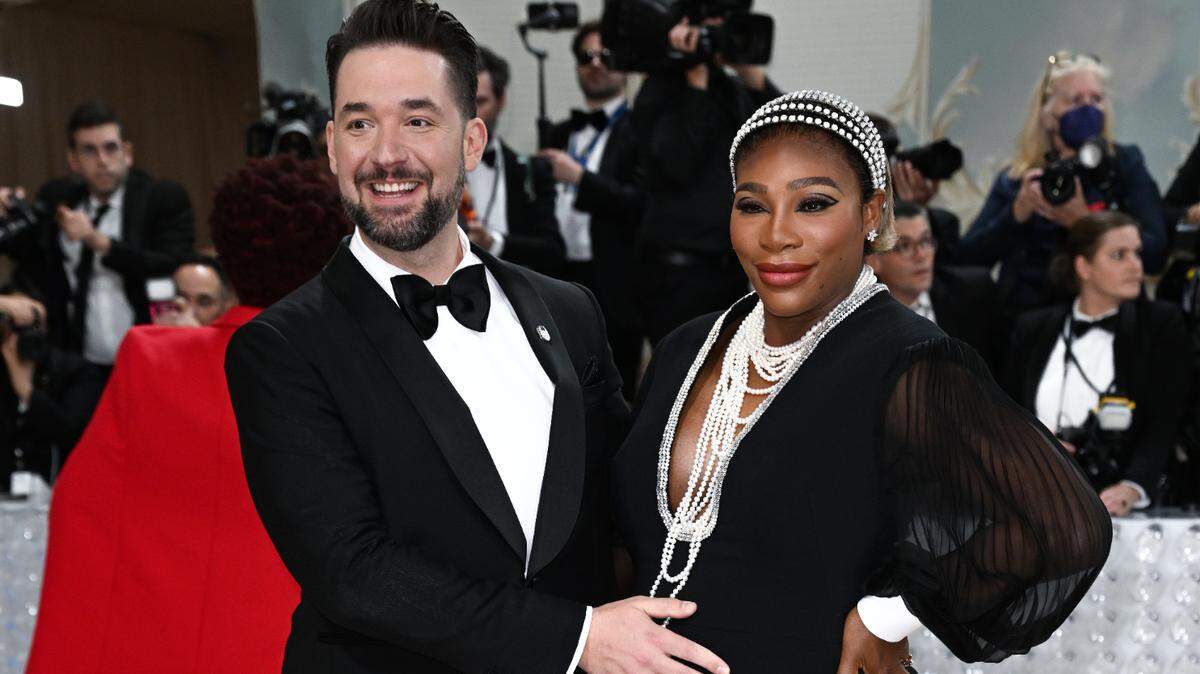 Alexis Ohanian and Serena Williams arriving at The Met Gala 2023 at The Metropolitan Museum of Art, New York.