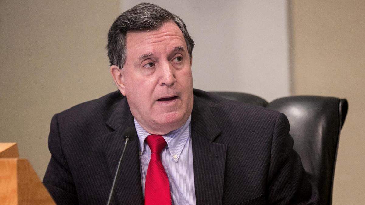 City of Miami Commissioner Joe Carollo at a city commission meeting on Tuesday, August 14, 2018 