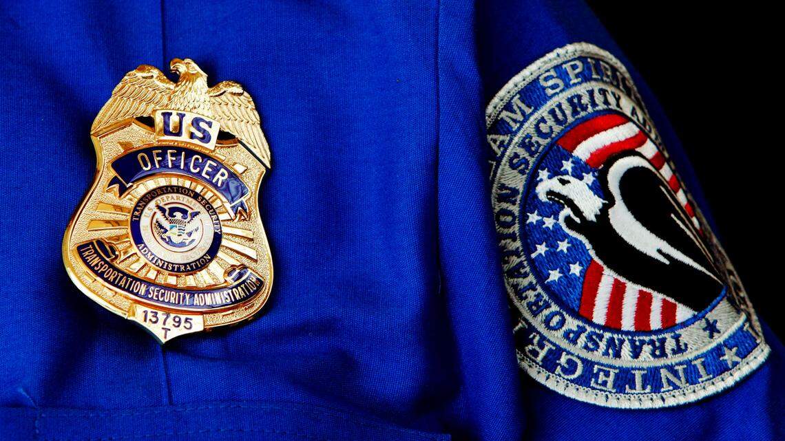In this June 27, 2008, file photo, TSA Supervisor Jennifer Haslip poses at Washington D.C.’s Ronald Reagan National Airport. A different TSA officer stole thousands in unemployment benefits while working at the Orlando airport, feds say.