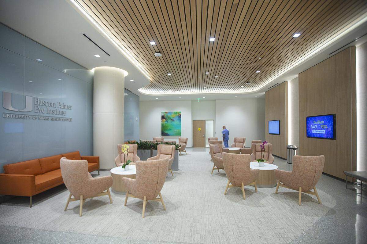 Miami, Florida, September 30, 2025 - Waiting room at the University of Miami Health System's UHealth SoLé Mia Medical Center.