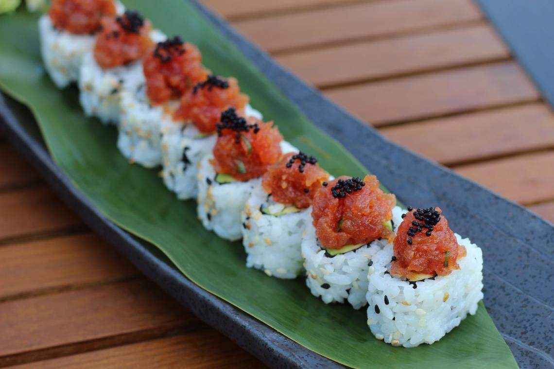 Tuna tartare roll at Sugar.