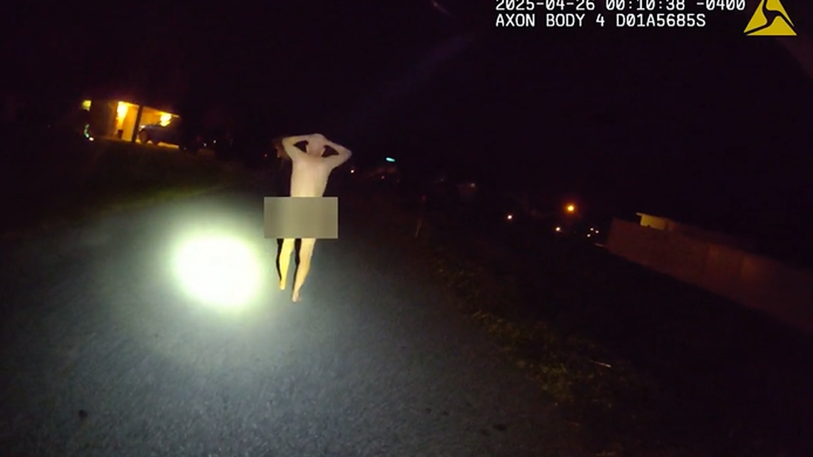 A Flagler County man is facing a burglary charge after officials say he attempted to break into a woman’s home while wearing no clothes.