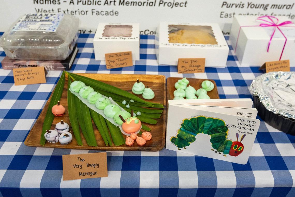 Twelve-year-old baker Miranda Irribarra’s winning ‘The Very Hungry Caterpillar’ was made entirely out of meringue.