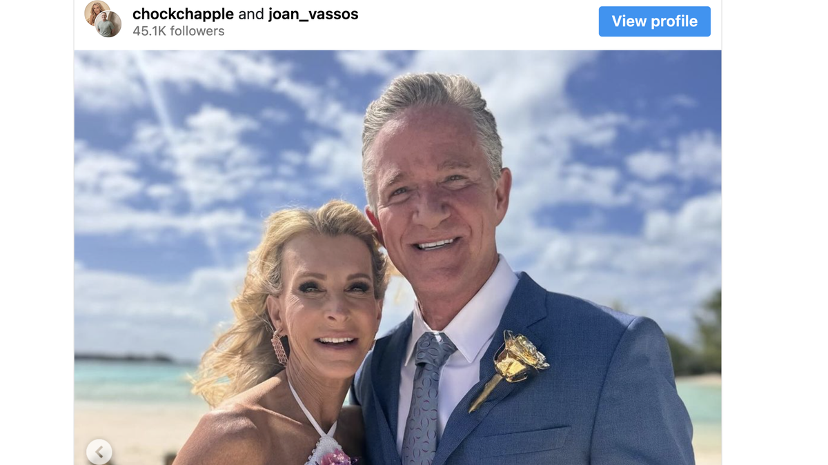 Joan Vassos and Chock Chapple after getting engaged.
