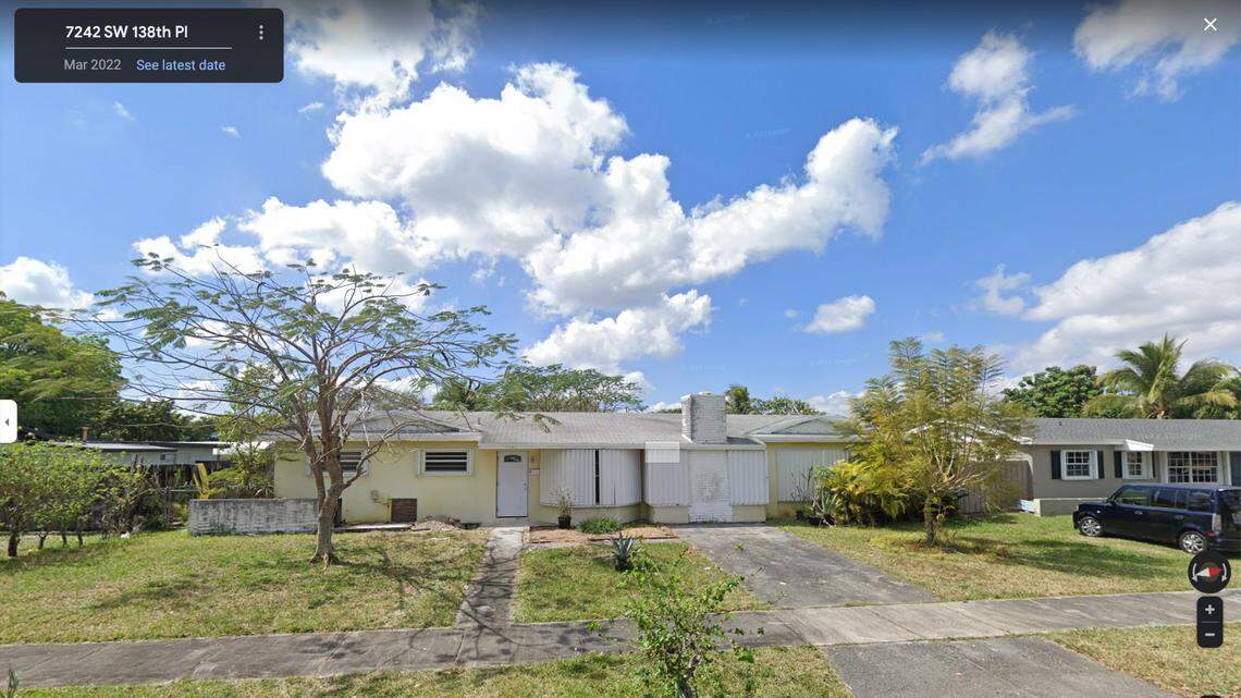 BEFORE: Express Homes bought this Kendale Lakes home on Southwest 138th Place from the Guardianship Program for $430,000 in January 2022.  The Multiple Listing Service shows the house was not listed. Once Express Homes rehabbed the four-bedroom house, a listing did show up in May ahead of the property’s $695,000 sale that summer.