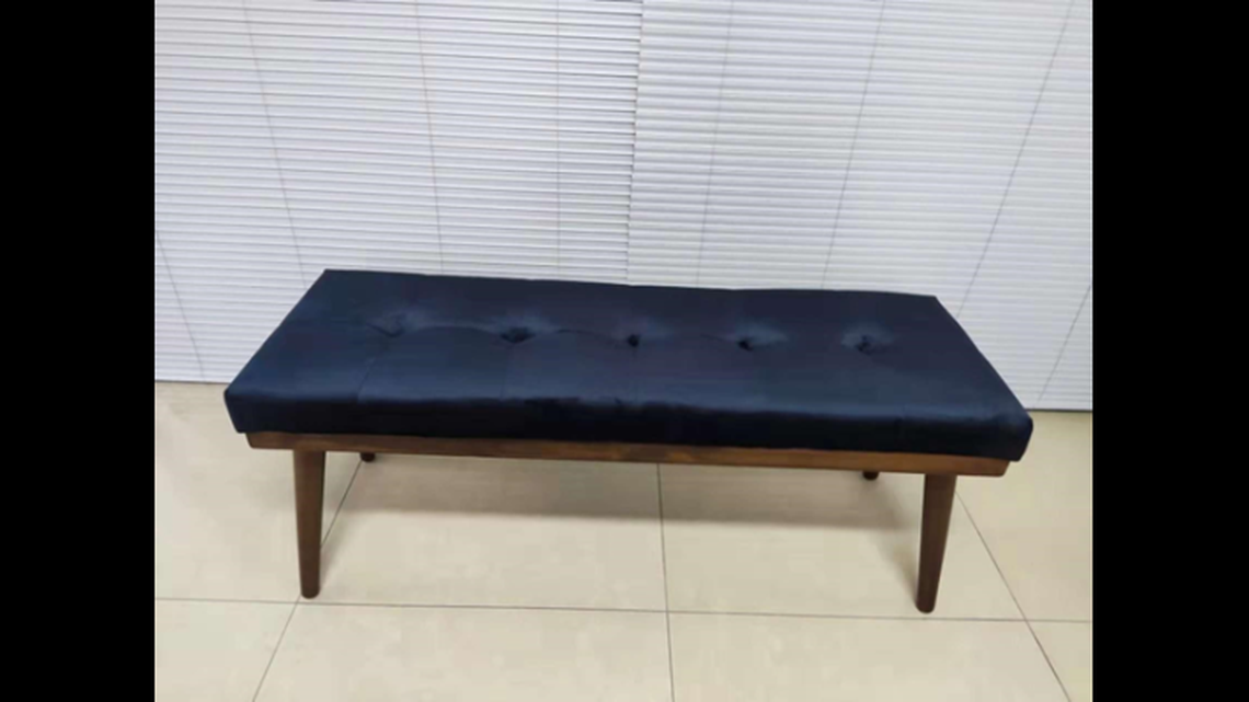 Haining Degao Bench in navy blue.