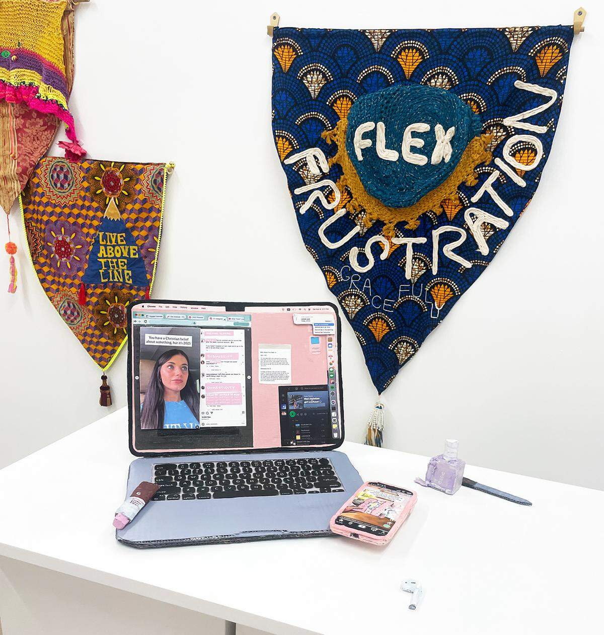 ‘Flex & Flex’ is on view at Collective 62, an artist studio space, until January.