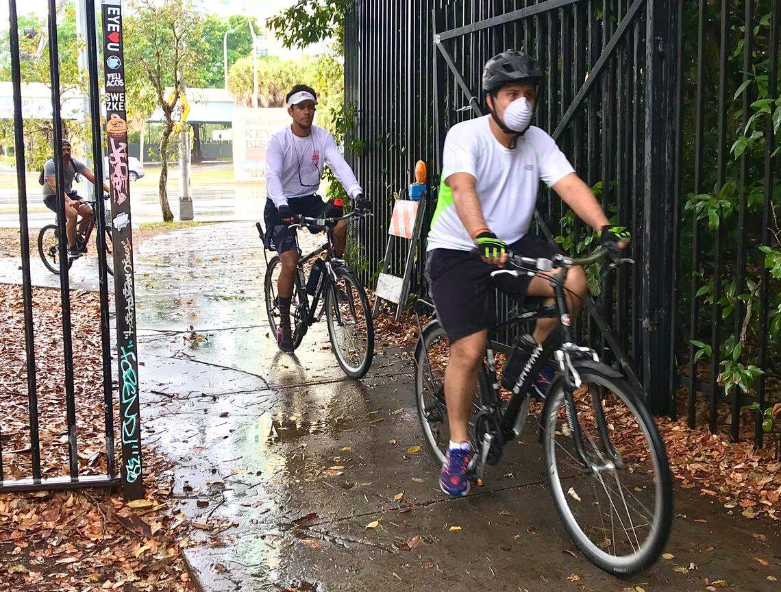 Cyclists use this gate, nicknamed Stallone Gate, in the Cliff Hammock neighborhood to connect from Brickell and the Rickenbacker Causeway to Coconut Grove and avoid a dangerous stretch of South Miami Avenue where there are no bike lanes.