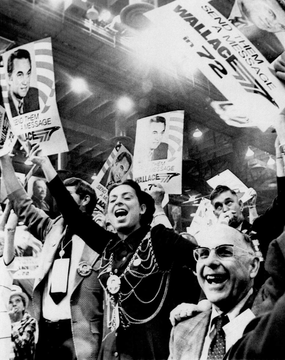 Delegates from Alabama at the Democratic National Convention in Miami Beach in 1972.