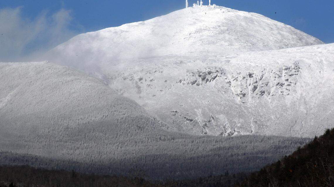 A 37-year-old skier tumbled hundreds of feet down a Mount Washington ski run before being rescued, New Hampshire officials say.