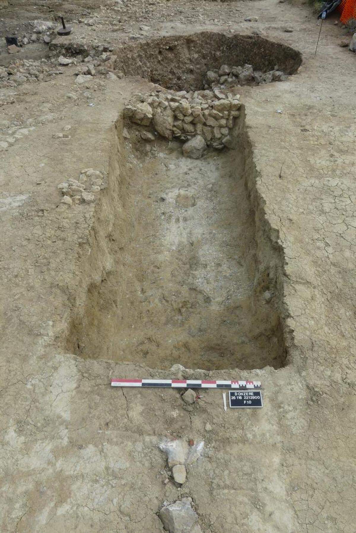 Researchers believe the pit may have been used for storing firewood.