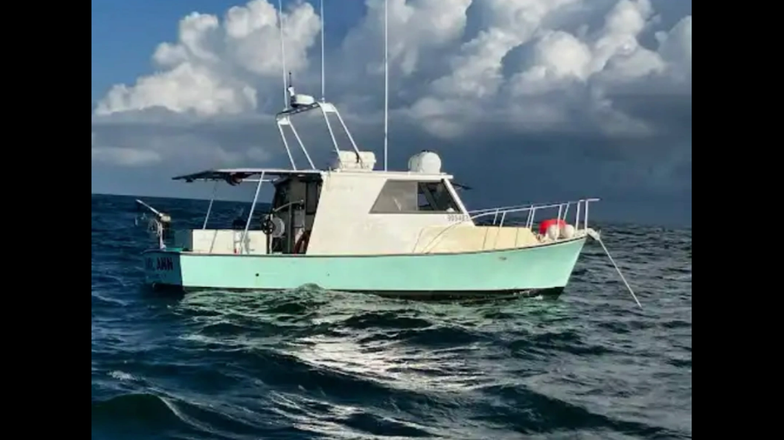 Named the Carol Ann, the 31-foot vessel was reported missing Friday, Oct. 20, according to the U.S. Coast Guard.