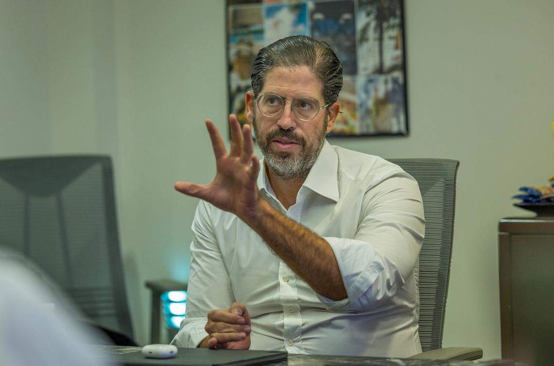 David Martin, CEO of the Miami-based development firm Terra, talks about future plans for the Jungle Island site on Wednesday, July 31, 2024.