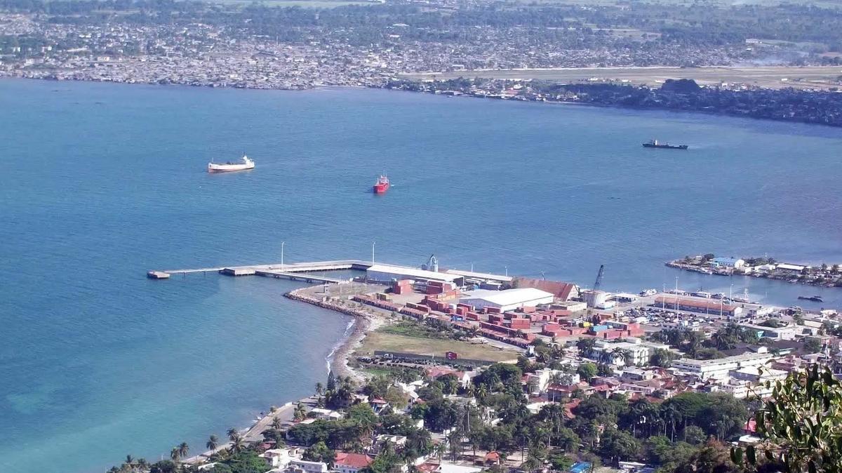 International port in Cap Haitien, Haiti.
