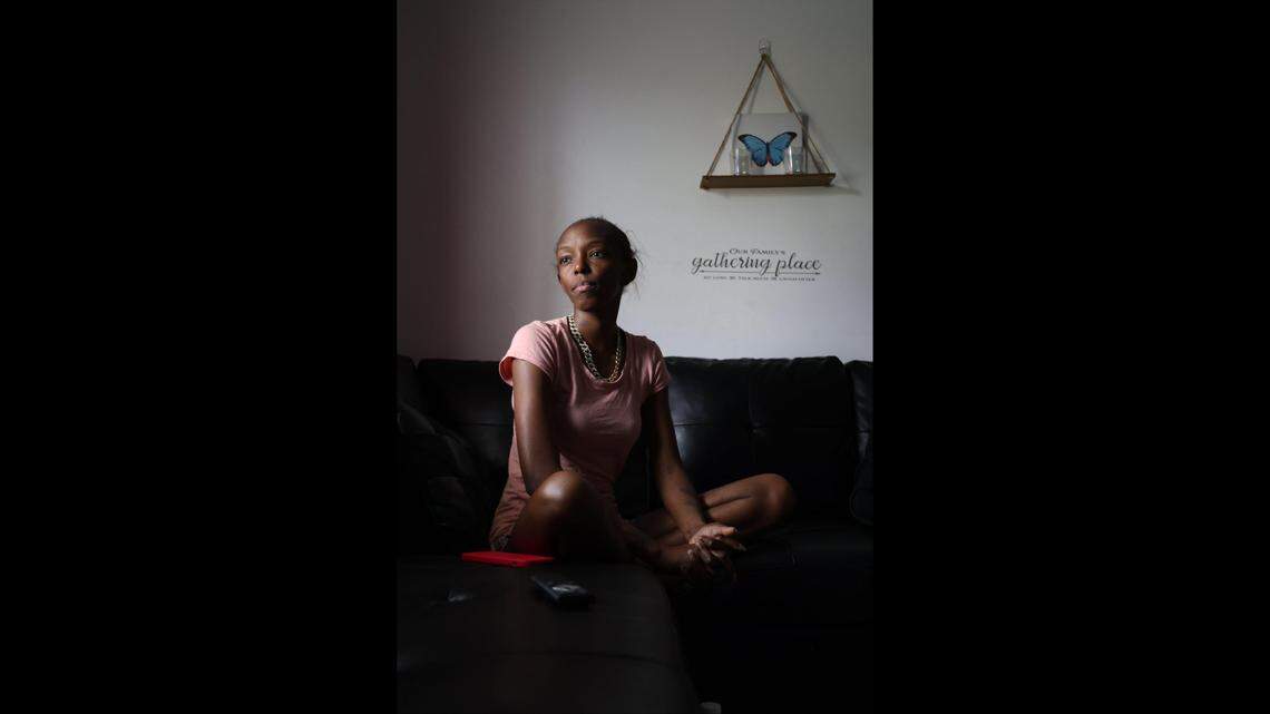 Valerie Bryant, 36, mother of three children, ages 17, 15, and 11, reflects on her recent decision to have an abortion. She spoke on Monday, April 24, 2023.