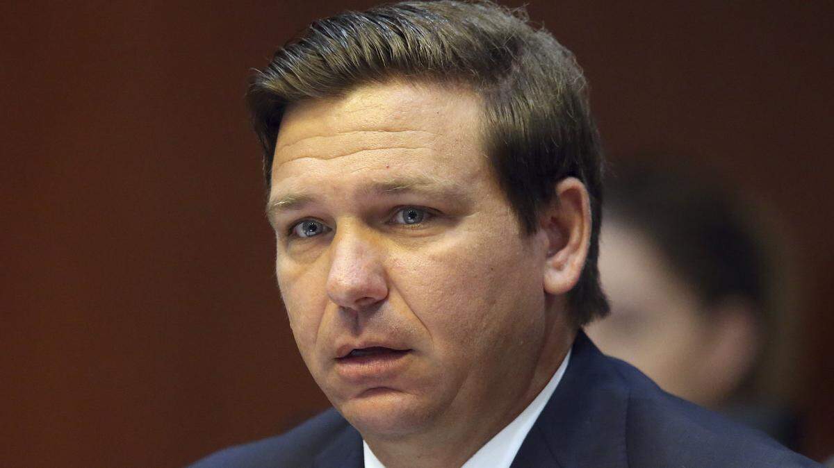 Florida Gov. Ron DeSantis listens to the proceedings during a Florida cabinet meeting Tuesday June 4, 2019, in Tallahassee.