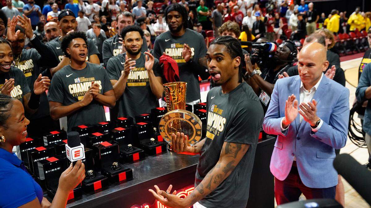 El jugador del Heat de Miami Josh Christopher fue nombrado Jugador Más Valioso de la liga de verano. 
