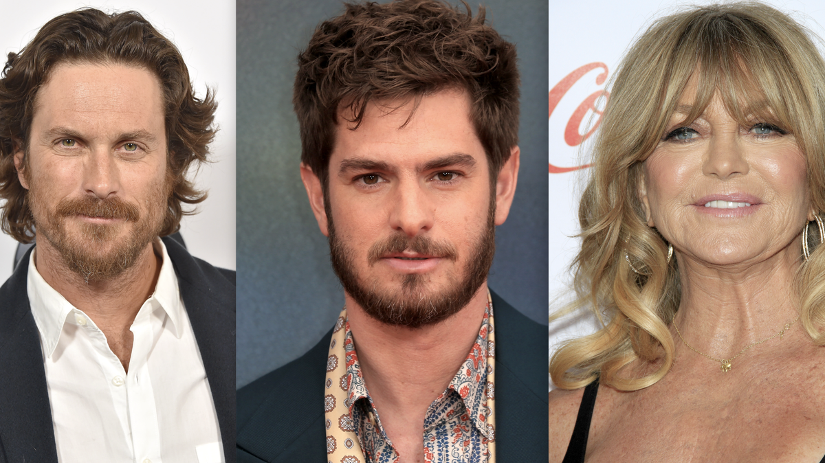 Oliver Hudson praises Andrew Garfield for his comments about Goldie Hawn at the Oscars.