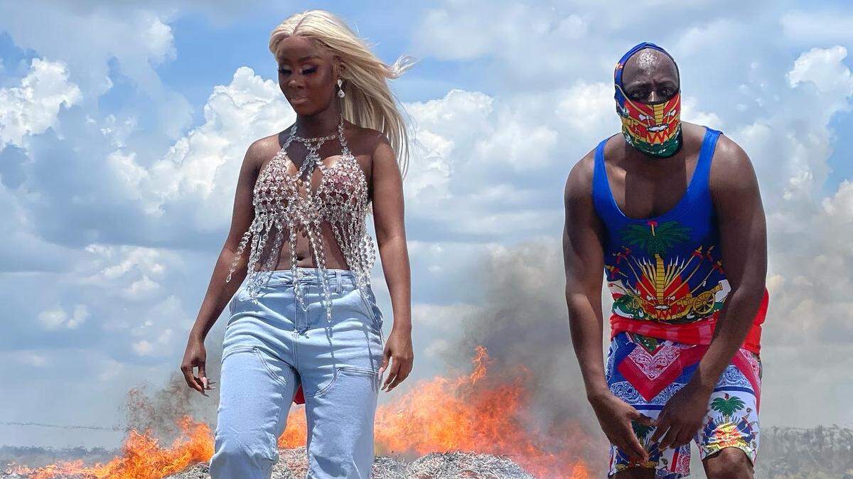 “Love & Hip Hop Miami” star Jessie Woo and Haiti-born Grammy winner Wyclef Jean filming the video in Miami for his latest song, “Voye Dlo” in Miami earlier this month. The song, which also features Eddy Francois of the Haiti group Boukman Eksperyans, is part of Jean’s new Vodou Drill project. 