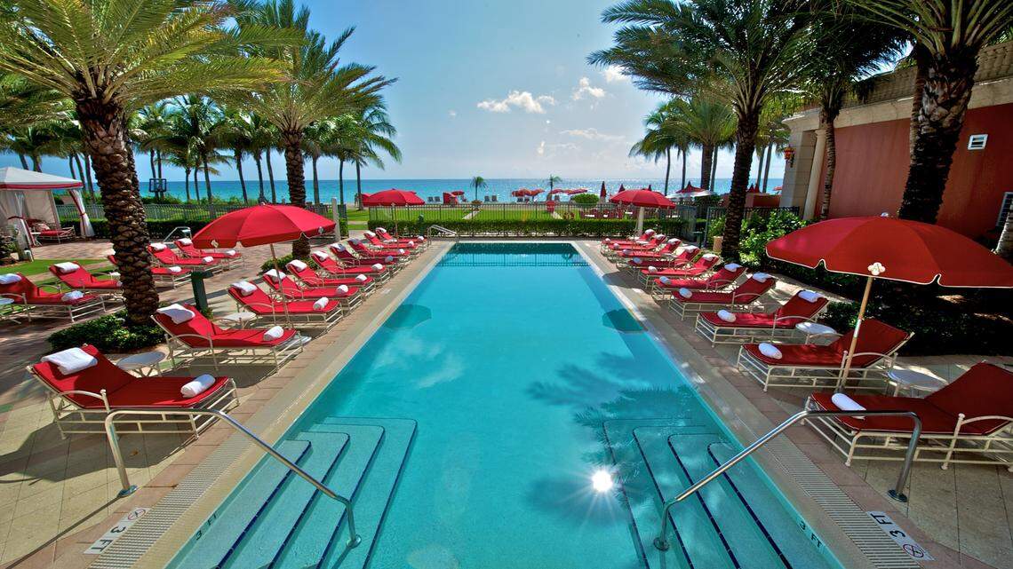 One of four pools at Acqualina Resort & Residences in Sunny Isles Beach.