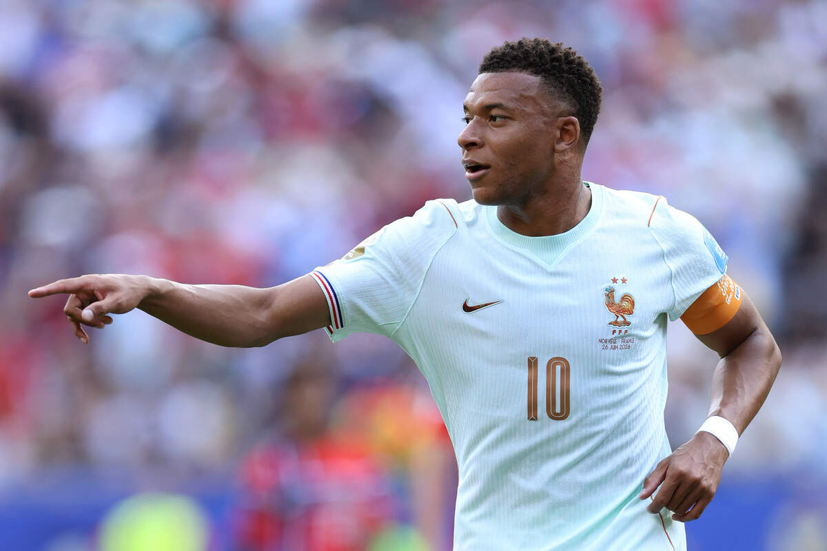 FOXBOROUGH, MASSACHUSETTS - JUNE 26: Kylian Mbappe #10 of France during the FIFA World Cup 2026 Group I match between Norway and France at Boston Stadium on June 26, 2026 in Foxborough, Massachusetts. (Photo by Justin Setterfield/Getty Images)