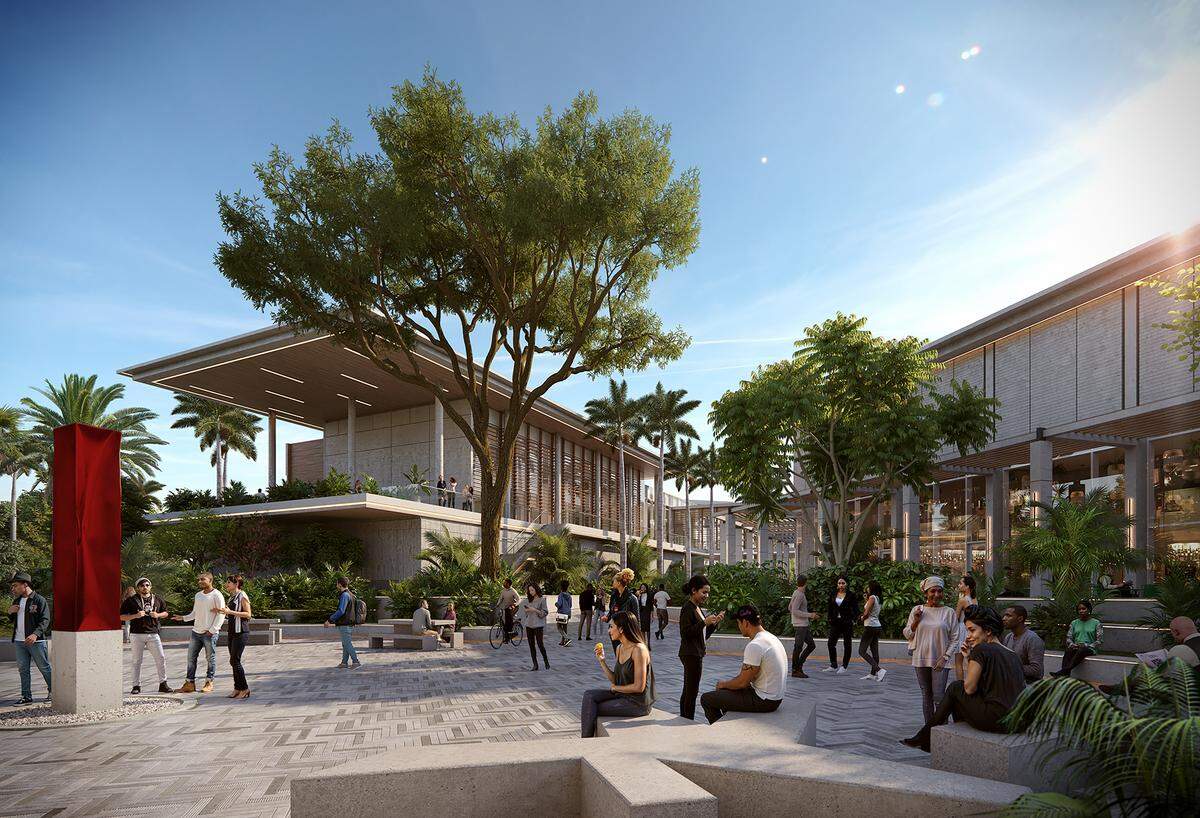 Rendering of the Benjamín León Jr. Building, which will house CasaCuba, an academic and cultural center that will showcase Cuban history and culture. It will be built at FIU’s Modesto A. Maidique campus in southwest Miami-Dade.
