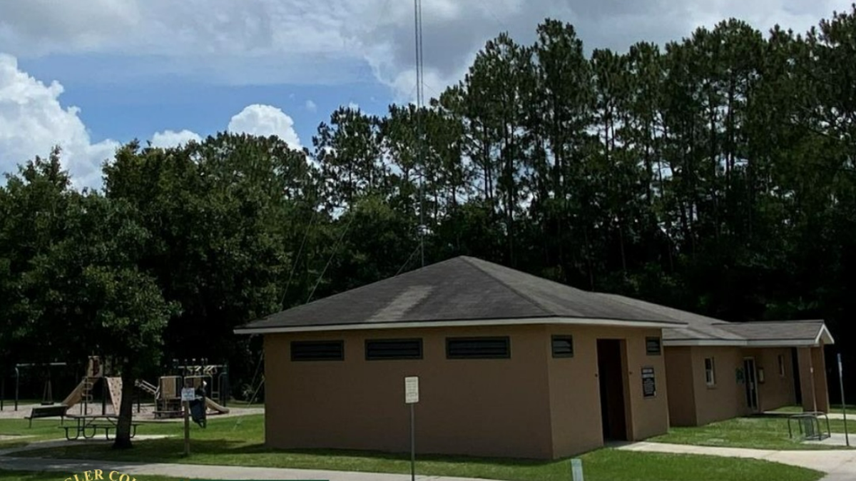 The blood was found in the restroom at Hidden Trails Park in the Daytona North community, about an 80 mile drive south from Jacksonville, Florida, officials say.