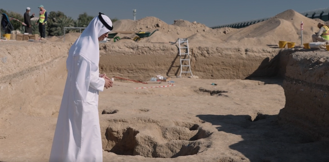 A large necropolis discovered in an ancient oasis provides a missing piece to the archaeological puzzle of the Iron Age, officials said.