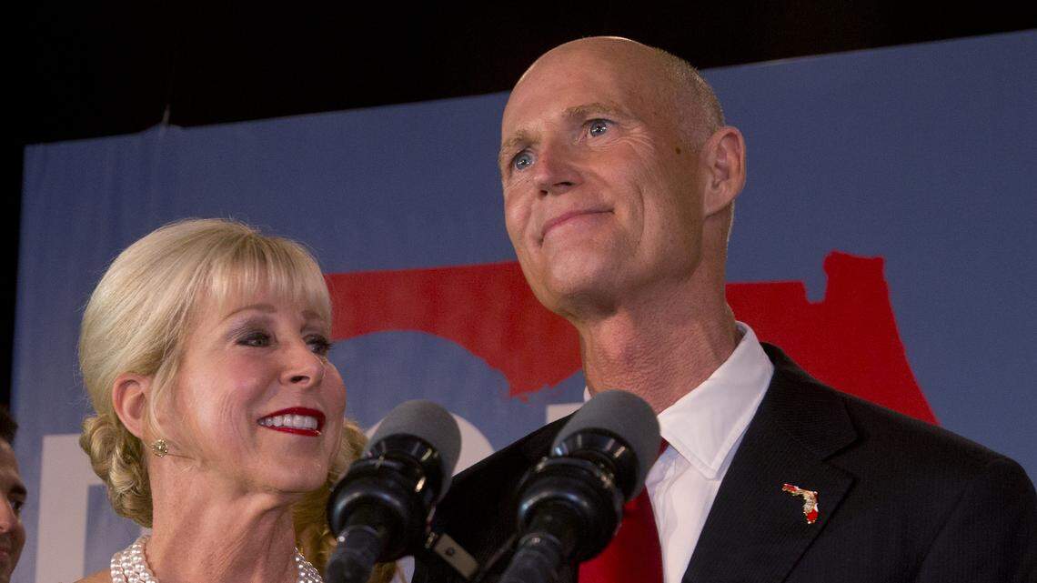 Florida Gov. Rick Scott and first lady Ann Scott.
