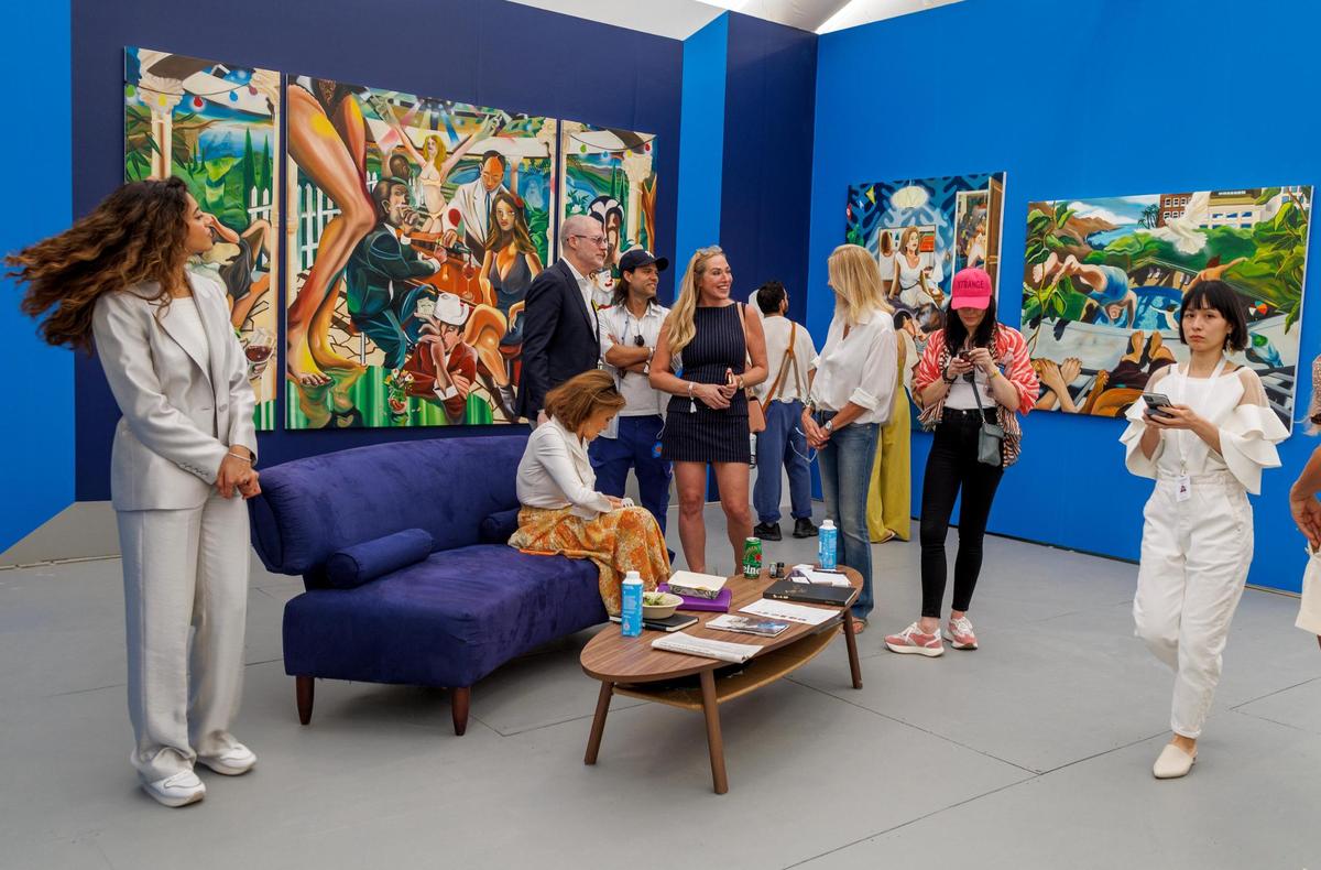 The JD Malay Gallery of London at Untitled Art Fair in Miami Beach, on Tuesday December 05, 2023.