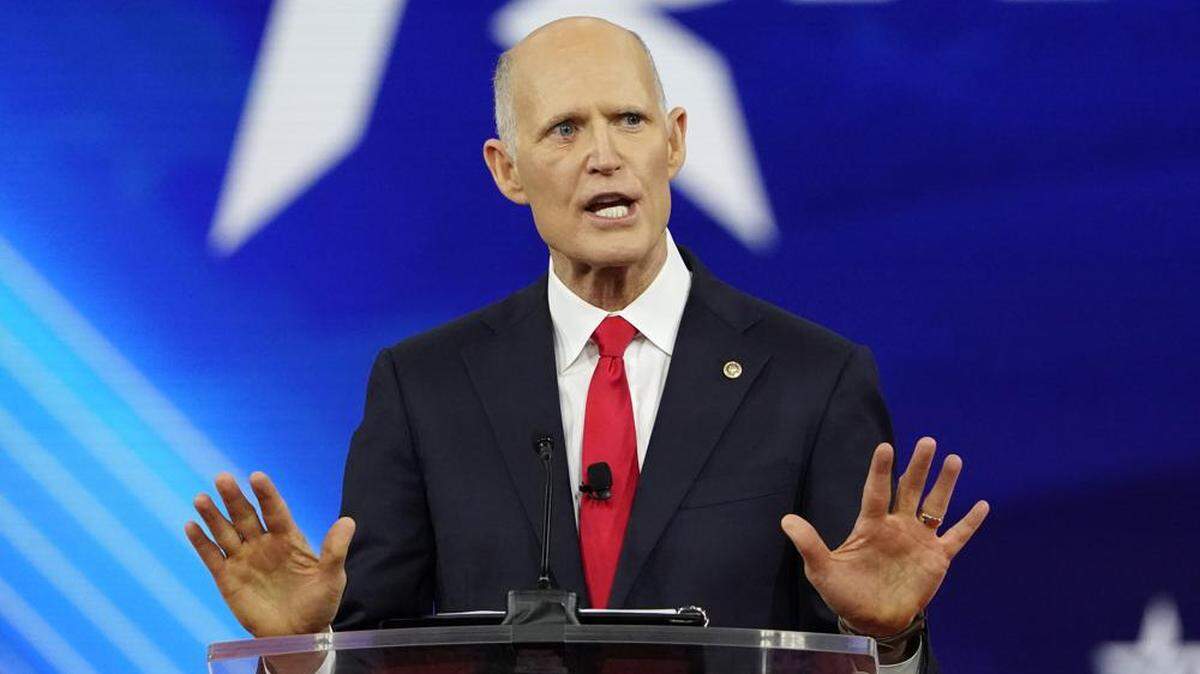 Florida U.S. Sen. Rick Scott speaks at the Conservative Political Action Conference in Orlando in February.