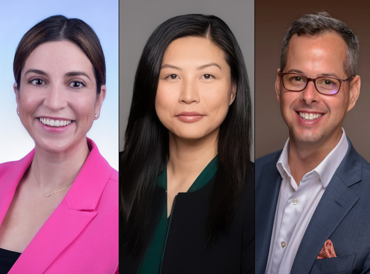 From left: Francesca de Quesada Covey, Kelly Jin, John Sands