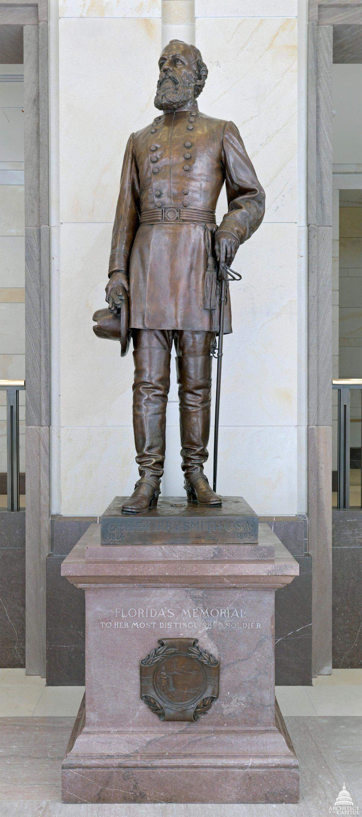 This statue of Confederate Gen. Edmund Kirby Smith has represented Florida in National Statuary Hall in Washington, D.C., for nearly a century.