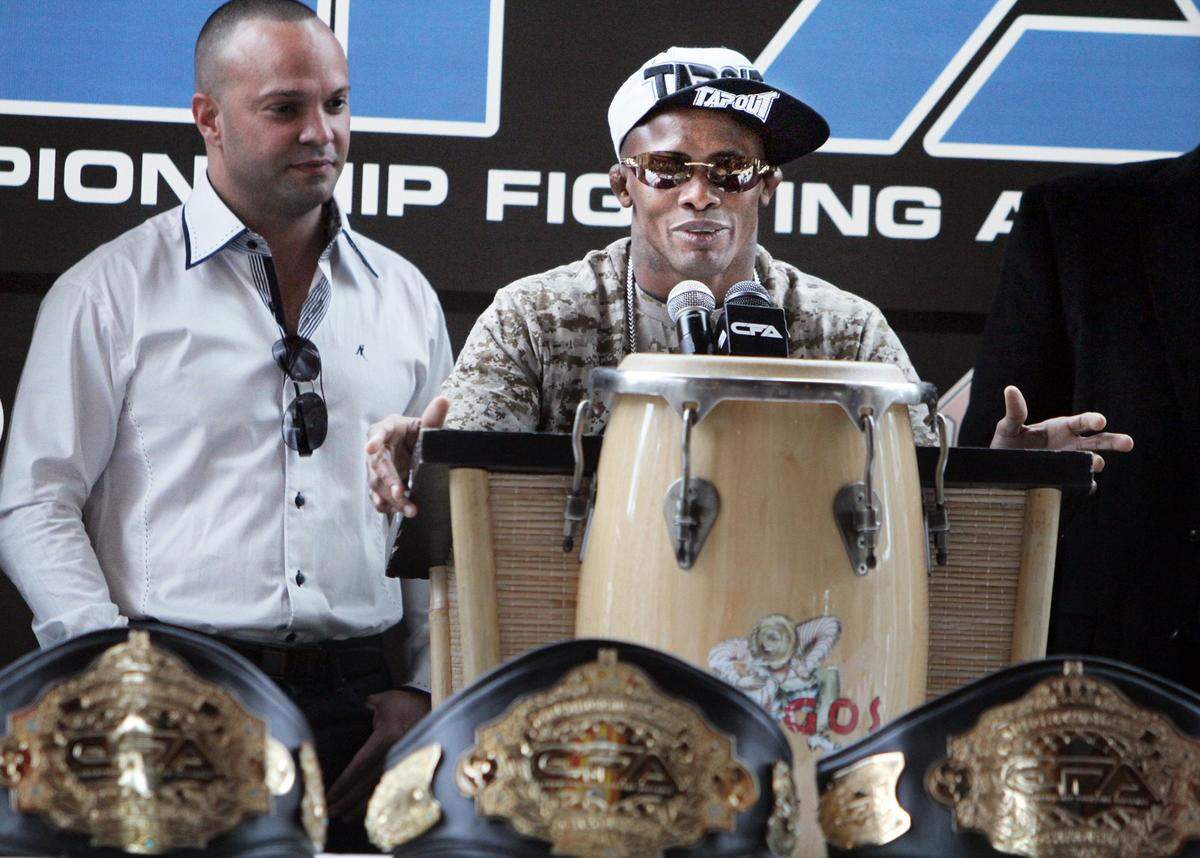 MMA fighter Alexis Vila during a 2013 press conference for the Championship Fighting Alliance in Miami.