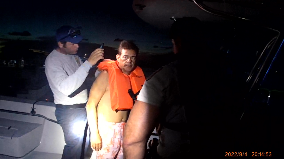 George Pino being examined before his police interview on Sept. 4, 2022. Captured by police body camera.