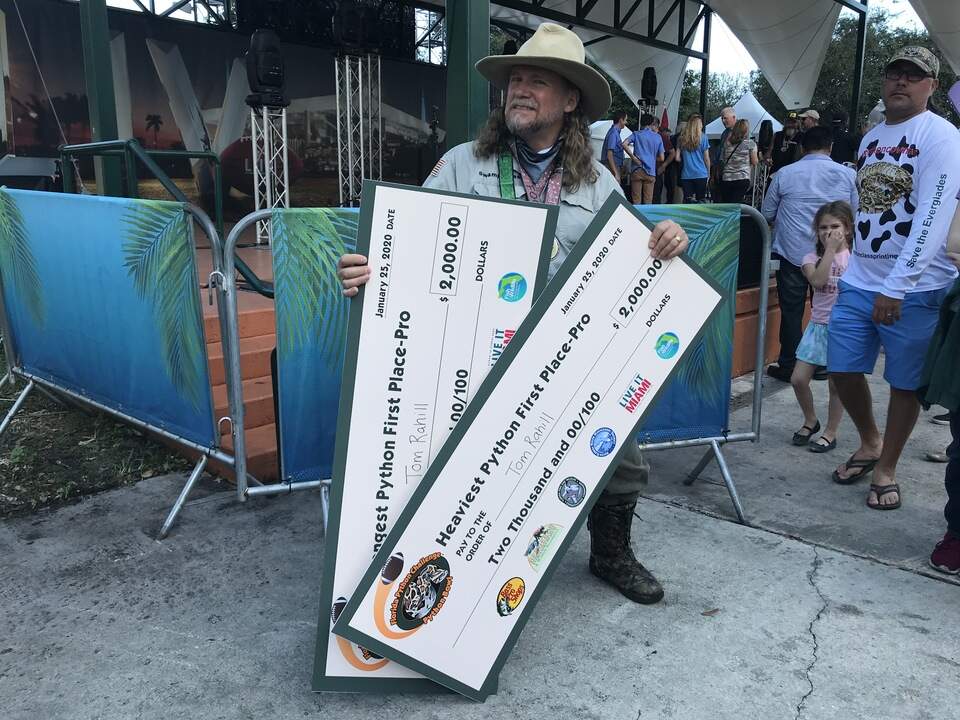 Python Challenge removes invasive snakes from Everglades | Miami Herald