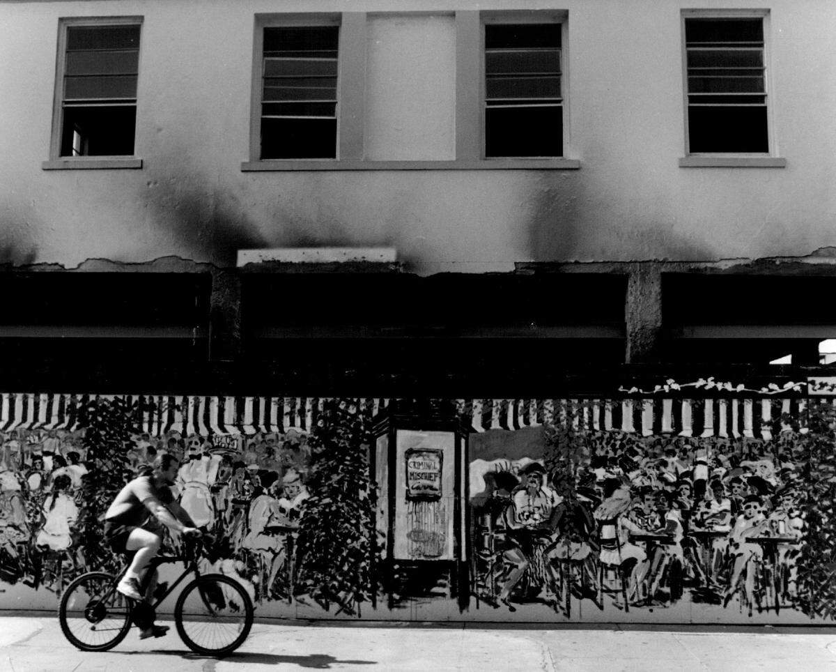 In 1993, a landmark building on Lincoln Road at the southeast corner of Jefferson.