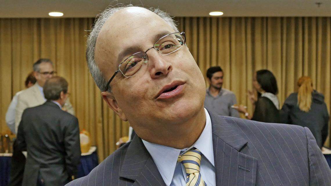 The Challenges of Democratic Governance in the Andes: Colombia, Venezuela and Ecuador. Frank Mora- Director and Professor of Kimberly Green Latin American and Caribbean Center speaks at the conference at FIU on Tuesday, September 26, 2017.