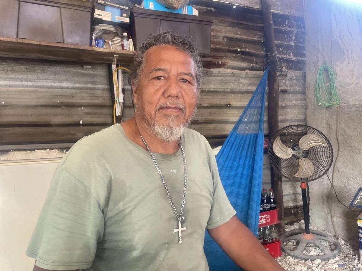 Ángel Fernández Ferreyra is a fisherman who has lived in Mahahual for 30 years, dating back to its days as a small fishing village. ‘This town grew too fast, too fast, without laws, without agreements, without anything.’ 