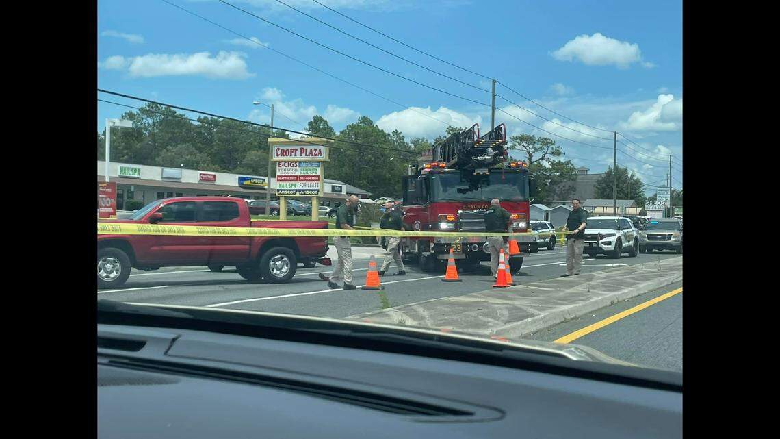 A demolition derby erupted on a Florida highway when a driver running from deputies began to “violently ram” cars blocking his way, according to the Citrus County Sheriff’s Office.