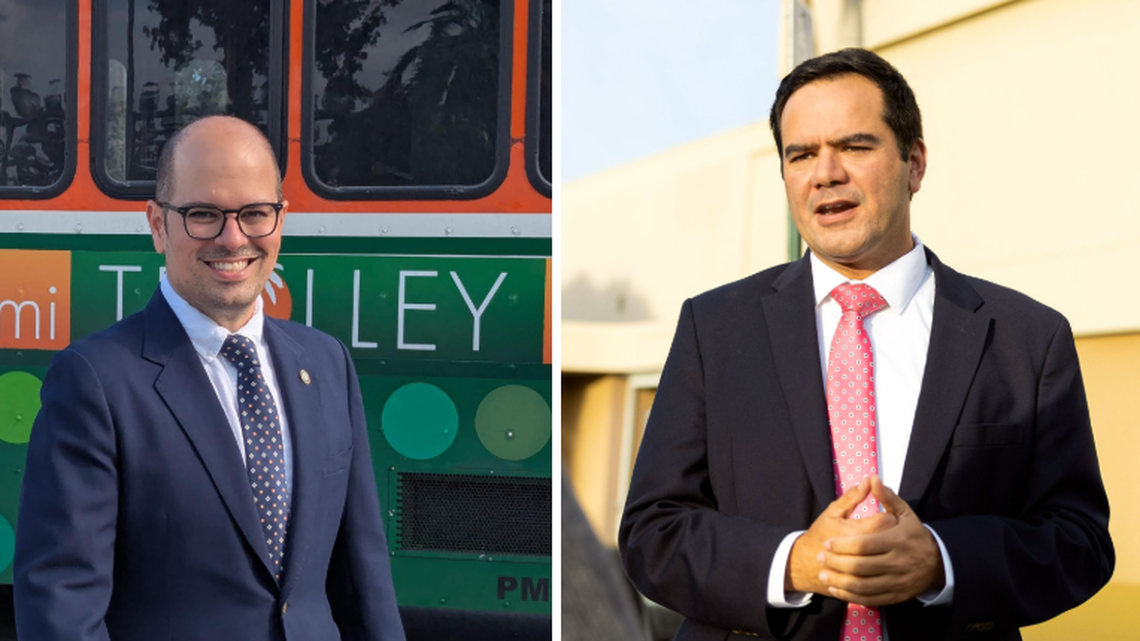 Jose Regalado, left, and Ralph Rosado, right, are running in a special election for Miami’s District 4.