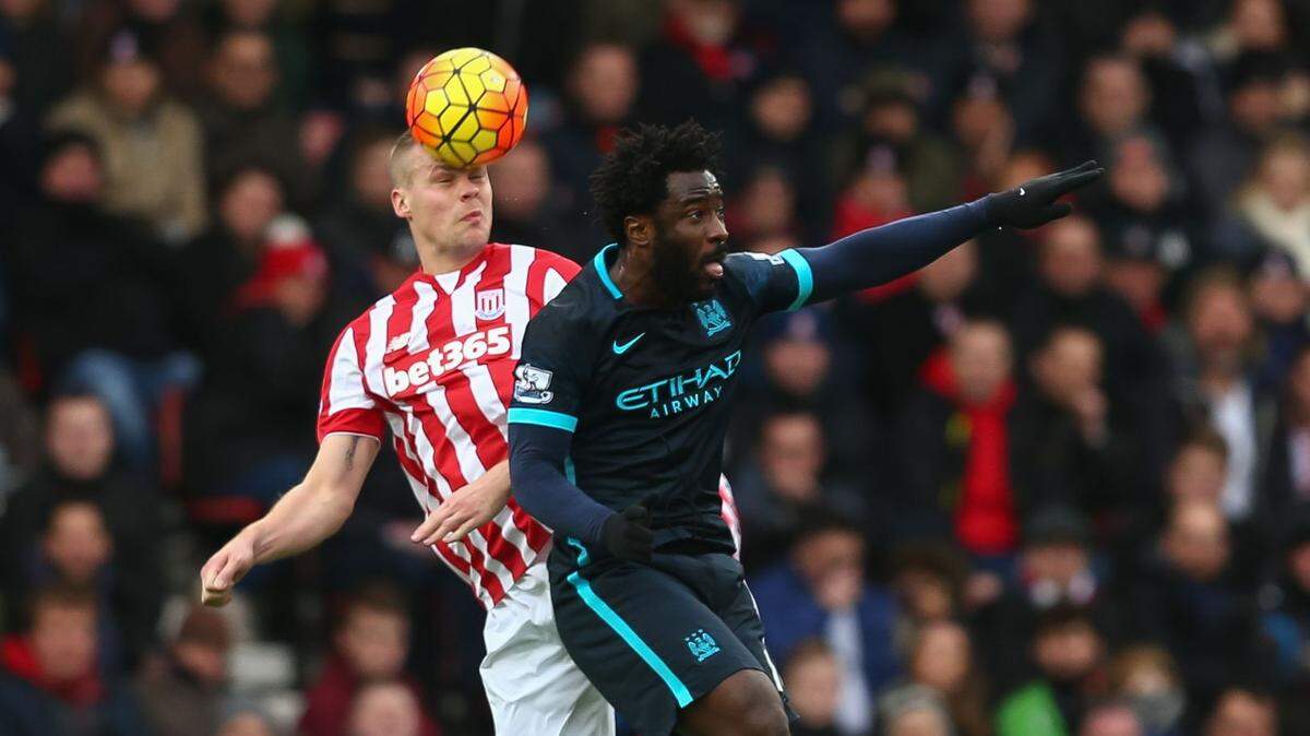 Stoke City Ryan Shawcross (left) signed with Inter Miami of Major League Soccer on Feb. 20, 2021.