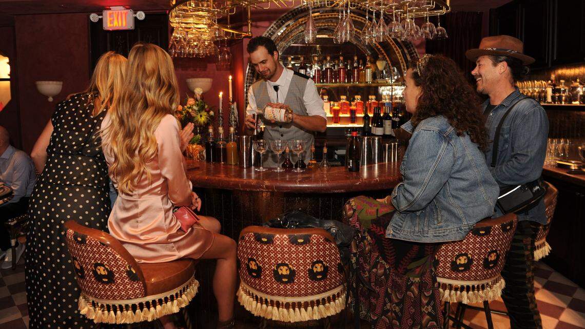 Guests at El Salon, a restaurant at the newly renovated Esmé Miami Beach hotel, can dine on tapas-style plates and drink cocktails made from proprietary spirits created by Lost Boy & Co.