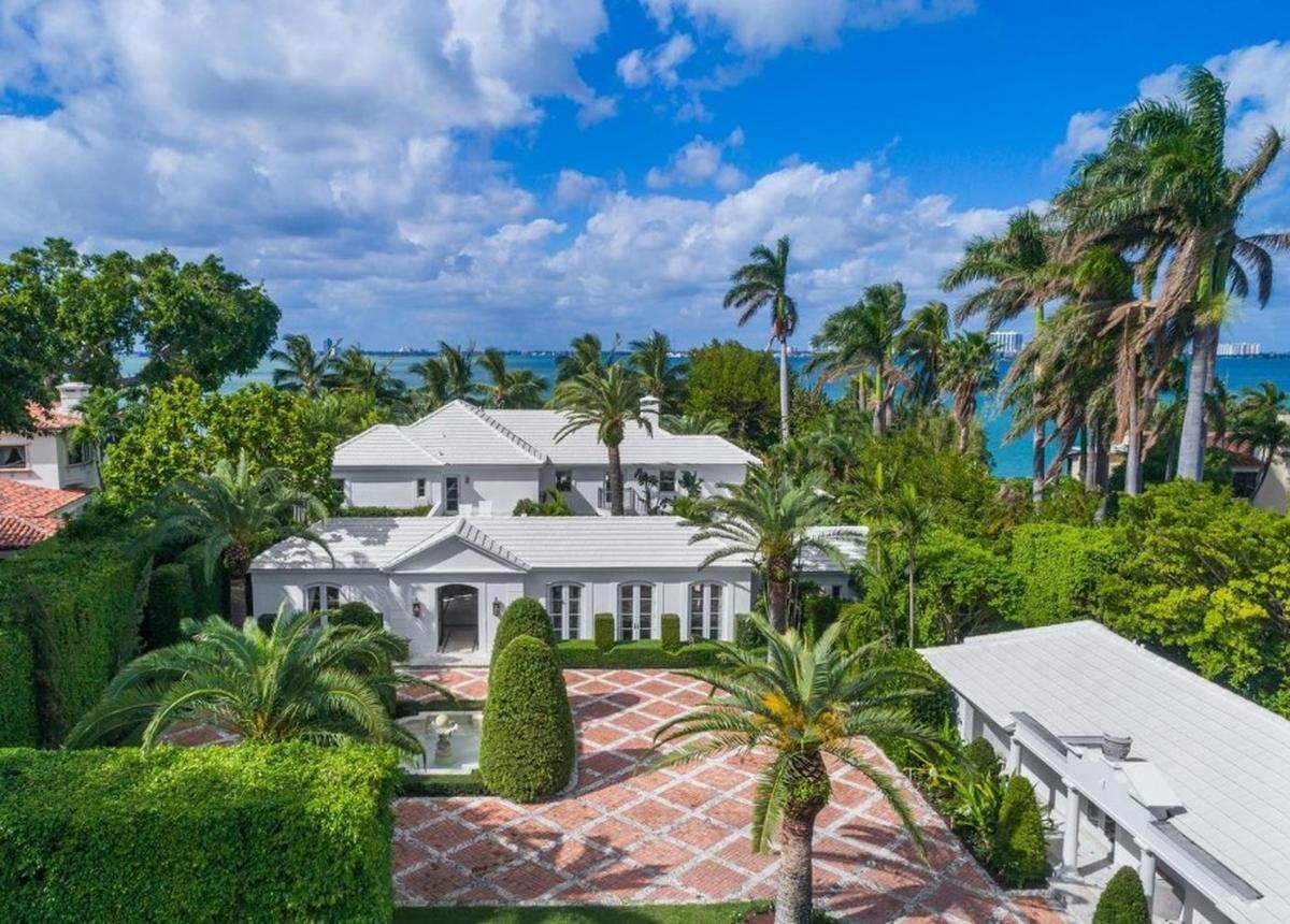 The 10,389-square-foot waterfront home at 5050 North Bay Road in La Gorce subdivision has eight bedrooms and eight bathrooms.