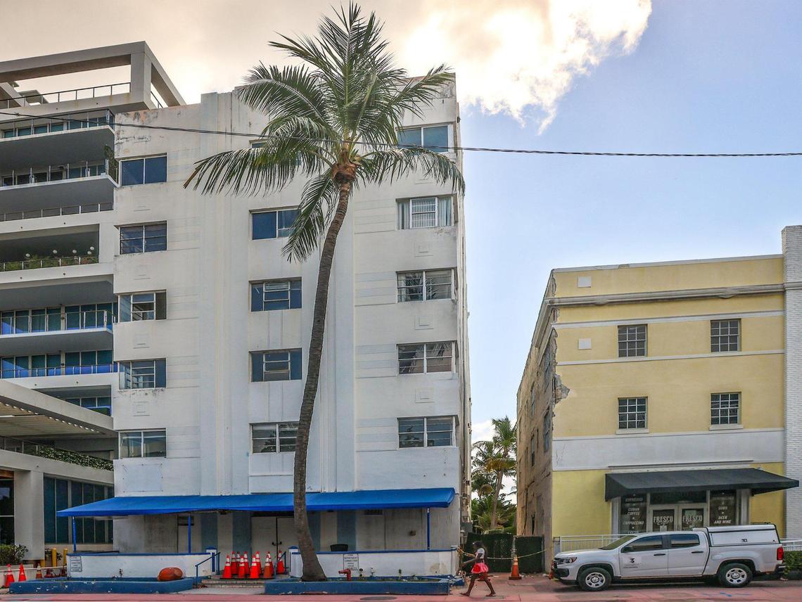 Developer 13th Floor Investments plans to demolish two vacant historic Miami Beach hotels, The Patrician, left, and the Coral Reef. A new state law that overrides local preservation rules means the city can’t block the demolitions.