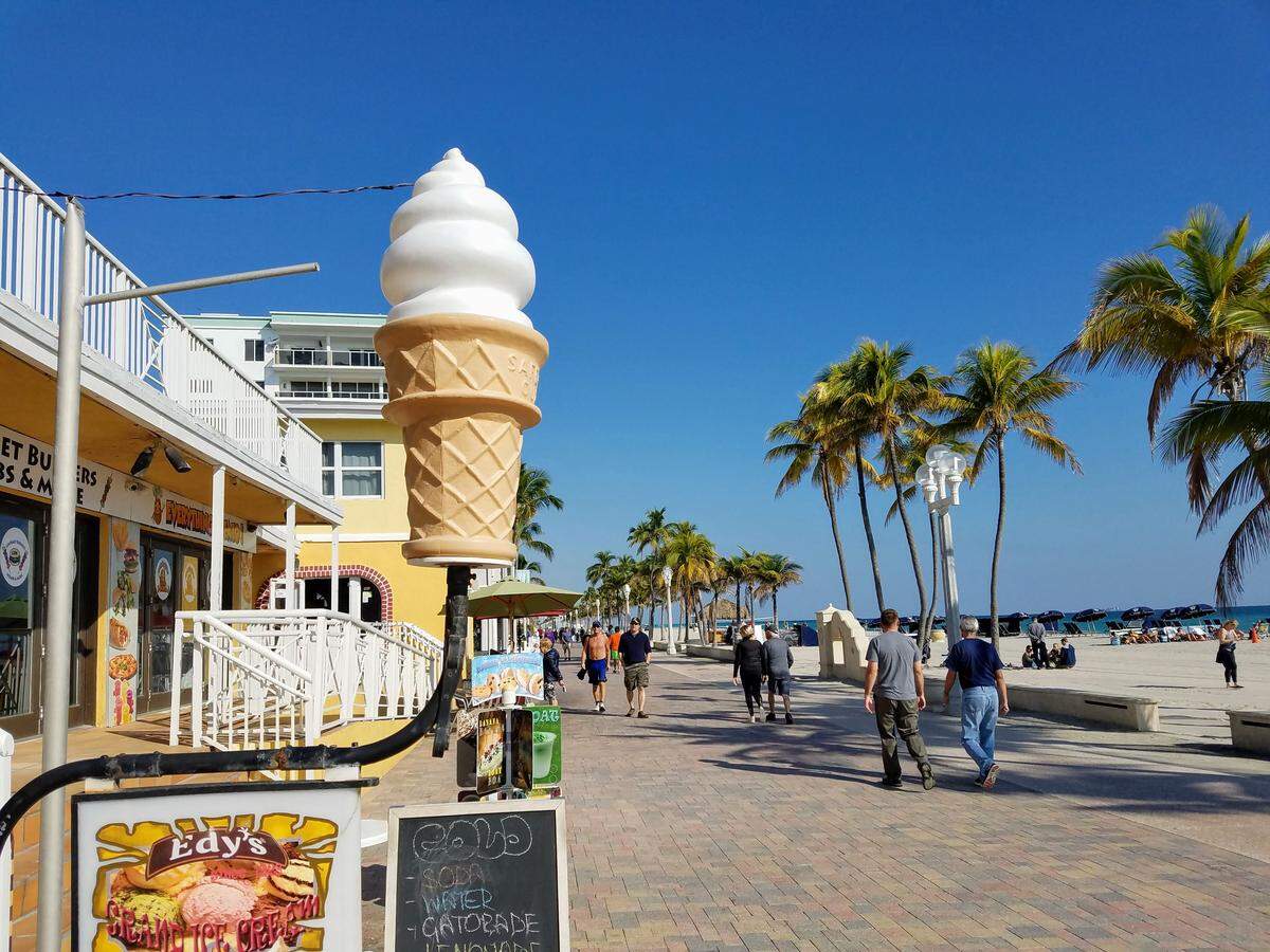 Hollywood Beach with its funky Broadwalk - not Boardwalk - is the no. 15 beach in the country, according to TripAdvisor users.