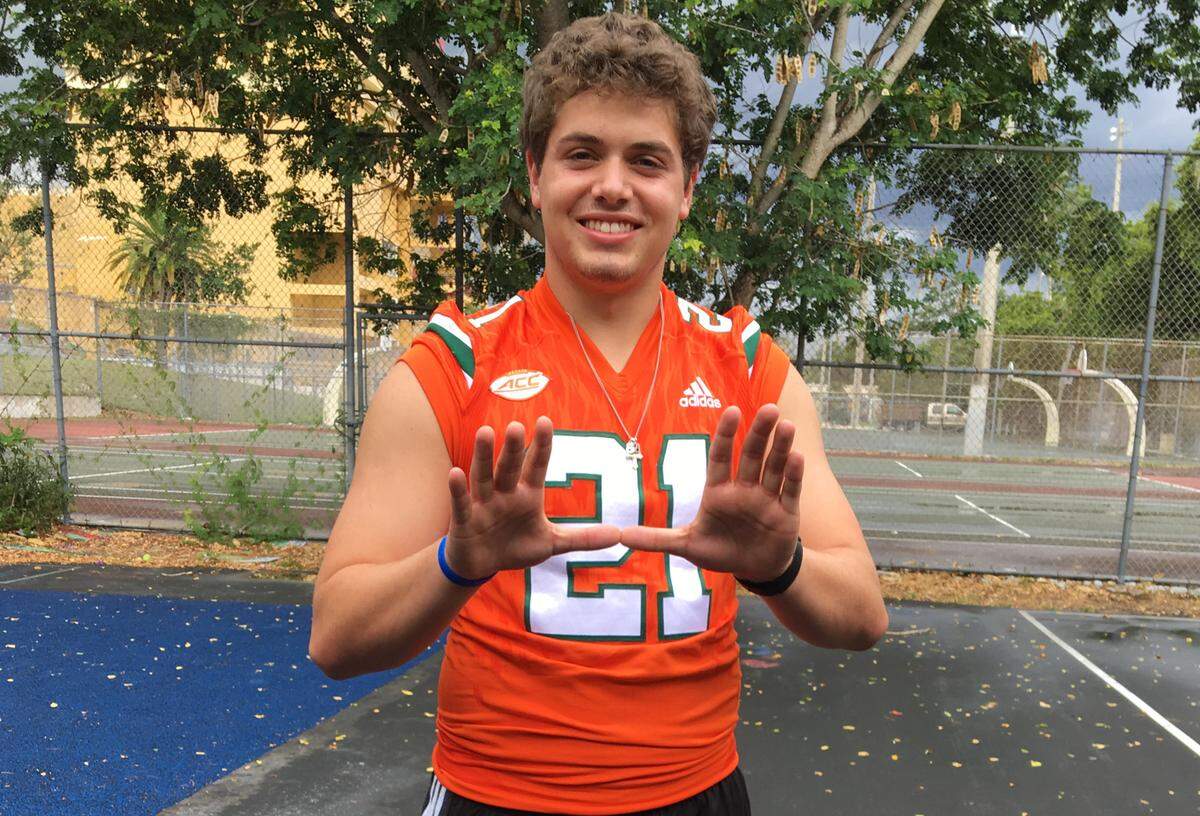 Miami kicker Bubba Baxa