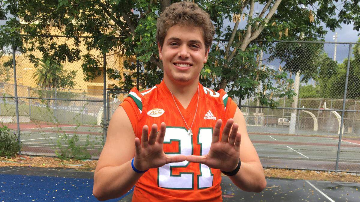 Miami kicker Bubba Baxa