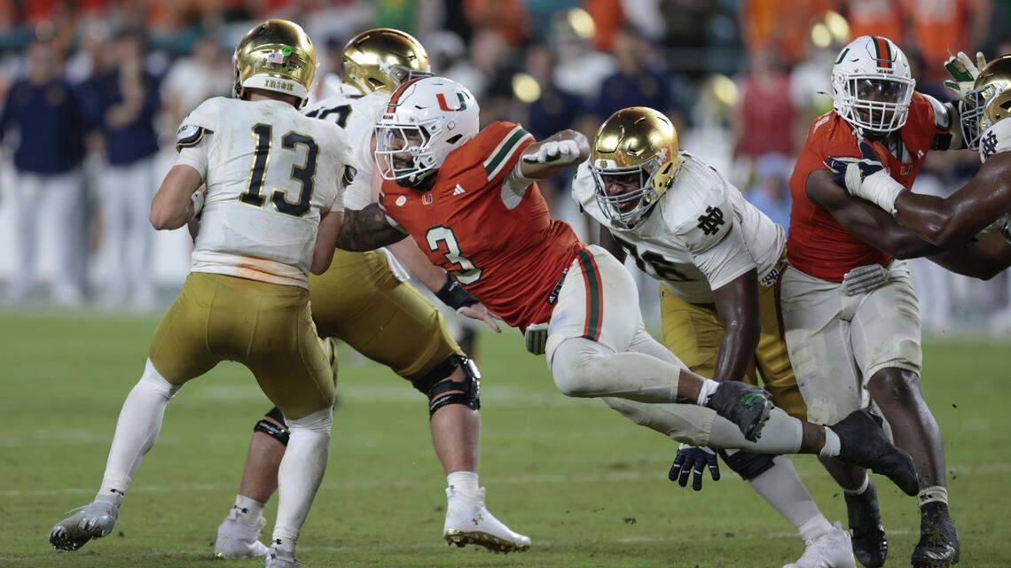 After breakout year, Hurricanes’ Akheem Mesidor taken No. 22 in NFL draft
